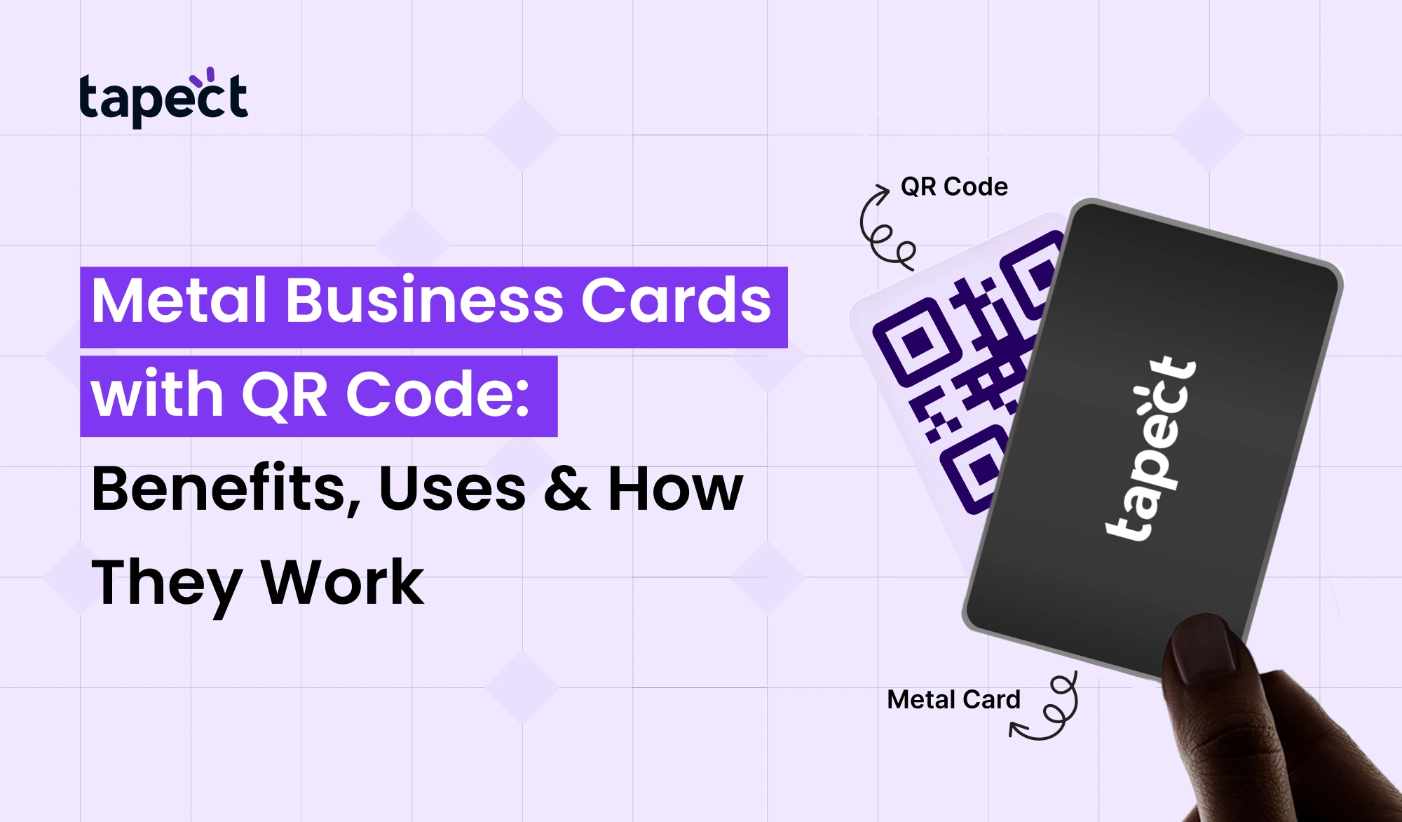 Metal Business Cards with QR Code
